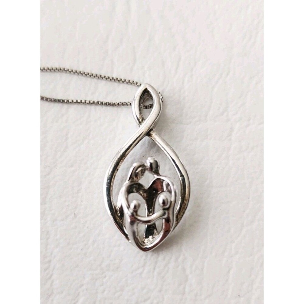 JWBR Jane Seymour Sterling Silver Open Infinity Family Necklace Pendant